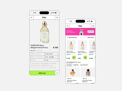 Beauty e-com mobile app concept app concept clean creative design light table tabular trend ui