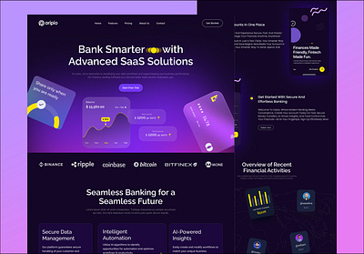 Finance Management Website banking card custom e wallet finance finance business finance landing page finance website fintech website design minimalist saas sujon ui design web application web design website website design