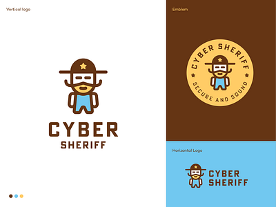 Cyber Sheriff Logo Design app icon blockchain branding character logo cyber sheriff logo design defense firewall hacking logo logodesign logodesigner malware mark password privacy saas safety security software symbol