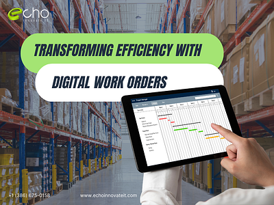 Transforming Efficiency with Digital Work Orders branding graphic design logo ui