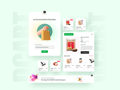 The Future of Supermarket Shopping datcart dribbbleshots interactivedesign shoppingapp supermarketapp trolleyassistant uidesign uxdesign