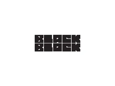 Black Block a b c d e f g h i j k l m n black bold branding font geometry graphic design icon lettering logo mark minimal o p q r s t u v w x y z square typography