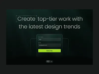 Landing Page Design Challenge: Day 20 dark mode design challenge landing page ui ui design ui designer ui inspiration uiux web design website website design