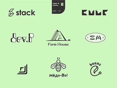 logos & marks 2024 brand design branding graphic design identity logo design logofolio logos logotypes marks