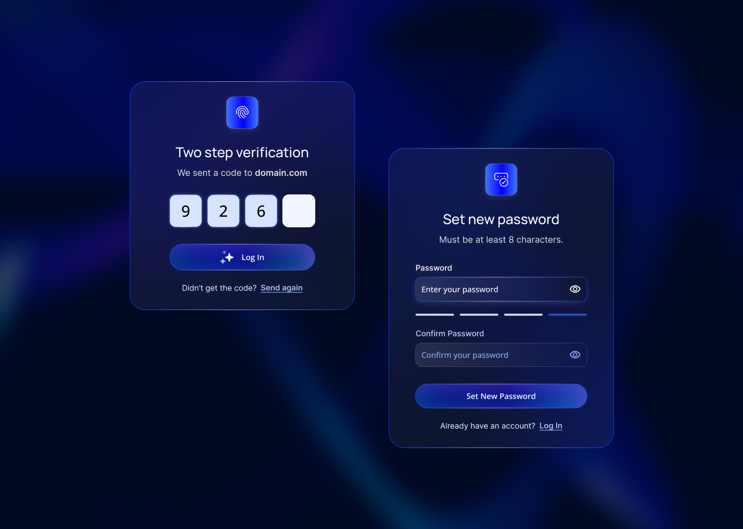 Login Authentication Design by Wolf Studio Agency on Dribbble