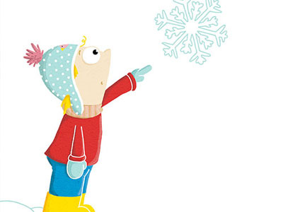 Snowflake girl illustration photoshop snow snowflake winter