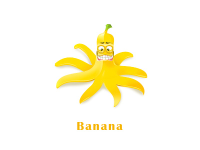 Banana banana icon logo ui