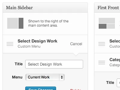 WordPress Sidebars concept widgets wordpress