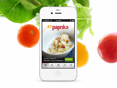 TvPaprika App app iphone tvpaprika ui vegetables