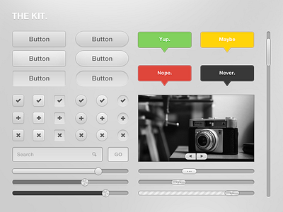 The Kit - A free UI Kit freebie kit ui user interface ux