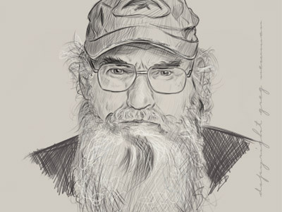 Thats A Fact Jack beard drawing duck dynasty illustration portrait si sketch