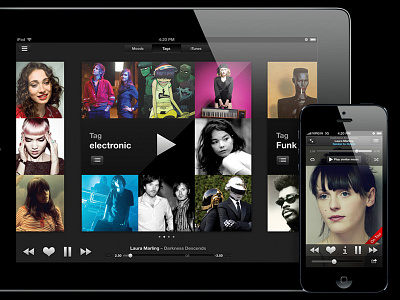 Lastfm Scrobbler for iOS app design ios ipad iphone music app ui