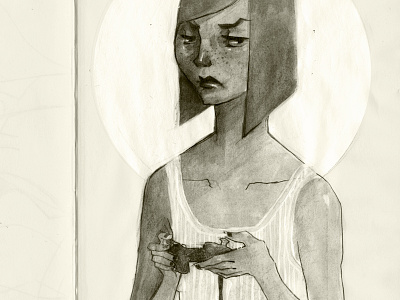 sketch drawing girl illustration sketch woman