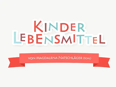 Cover for a paper children cover food logo