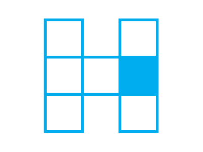 Pixelgram Alternate grid minimal monogram pixel