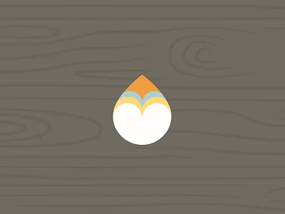 Branded Seven Icon beak blue brown grain icon logo orange puffin wood yellow