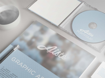 Aiste identity preview aiste artist blue branding calligraphy feminine girl identity logo sweet tie tieatie unique