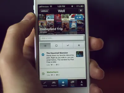 An updated list view disney hands iphone list