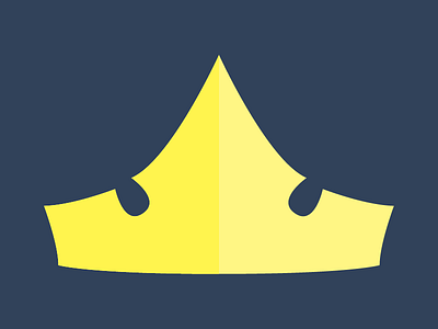 Crown bright colourful design illustration minimal simplistic sleeping beauty