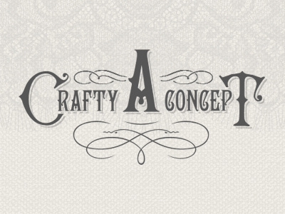 A Crafty Concept Logo Design awaken awaken company awaken design awaken design company brand branding design flourish lace logo logo design logo text minimal swooshes text texture type typography victorian vintage