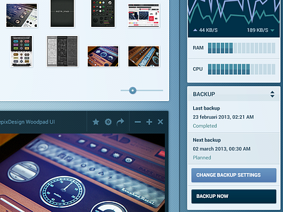 More detailed OS Preview clean design flat interface os purple toolbar ui user widget widgets window