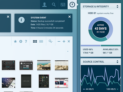 More detailed OS Preview 2 clean design flat interface os purple toolbar ui user widget widgets window
