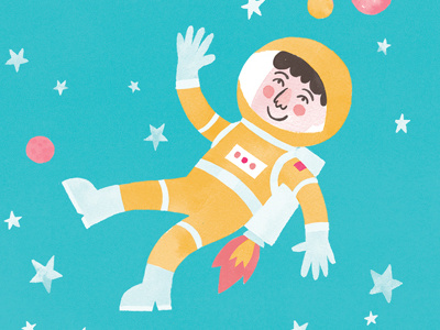 Space! illustration space spacesuit