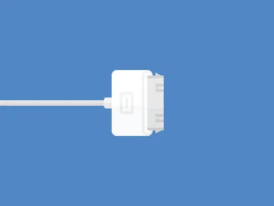 iPhone Charger apple charger clean connector dock flat illustration iphone minimal simple
