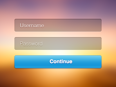 Login Form form login user