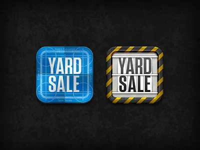 Yardsale Icons icon ios iphone portfolio tool:photoshop typeface:tungsten