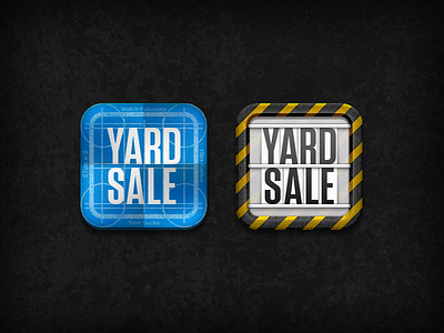 Yardsale Icons icon ios iphone portfolio tool:photoshop typeface:tungsten