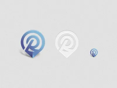 R.me blue logo pin r