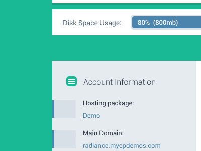 Flat Style cPanel cpanel design ui