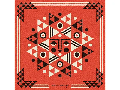 Matuto album border brooklyn face folk art geometric illustration matuto new york sun ty wilkins