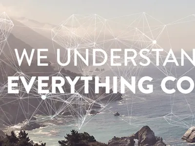 We Understand How Everything Connects branding typography web