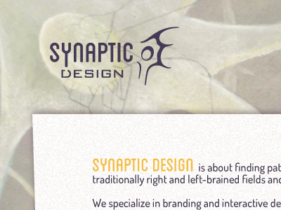 Synaptic Design website art neuron science website