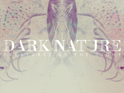 Dark Nature branding manipulation typography