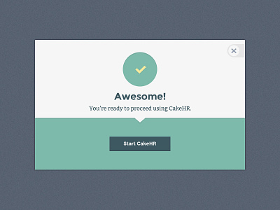 CakeHR Simple Modal cakehr clean interface popup rebound ui