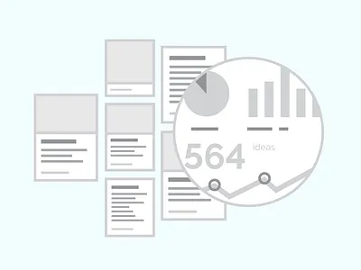 Words & Numbers charts graphs illustration wireframes