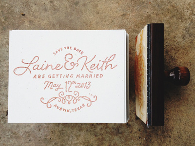 Save The Date Stamp