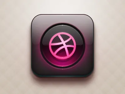 Dribbble Button button dribbble