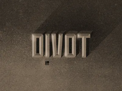 Divot Records divot identity illustration label mark music retro