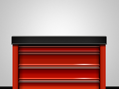 Red Tool Chest #2 illustration photoshop tool chest toolbox