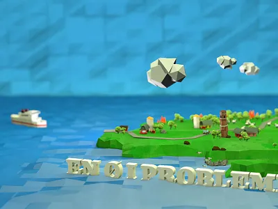 Lowpoly 3d animation c4d lowpoly