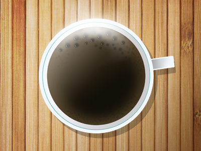 Freshly brewed brewed coffee cup photoshop