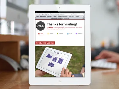 Personal Site flat minimalist white