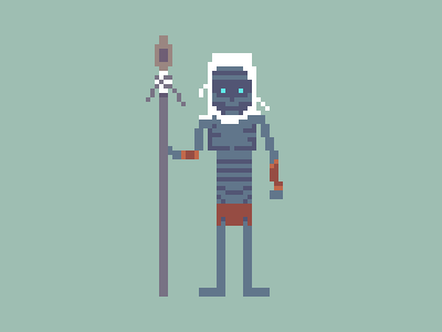 walker (gif) game of thrones gif pixel white walker