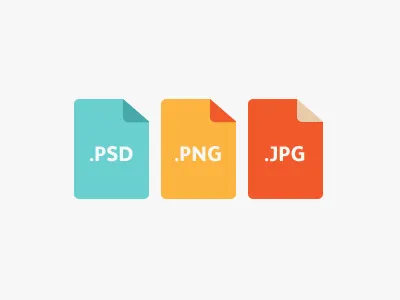 Filetypes files flat icons minimal ui