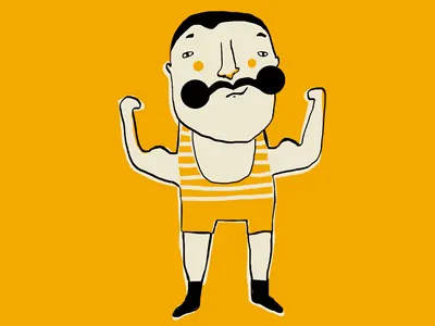 Muscle Man kids man muscles mustache shirt t shirt tee