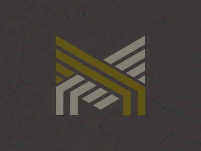 "M" identity logo monarch